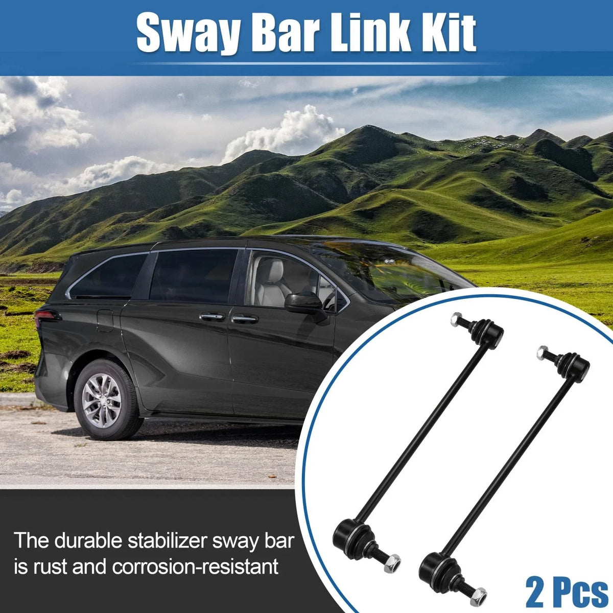 2pcs Front Sway Bar Links K90518 K90519 for Toyota Sienna 