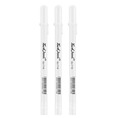 3X Fine Tip White Gel Ink Pens for Drawing and Sketching