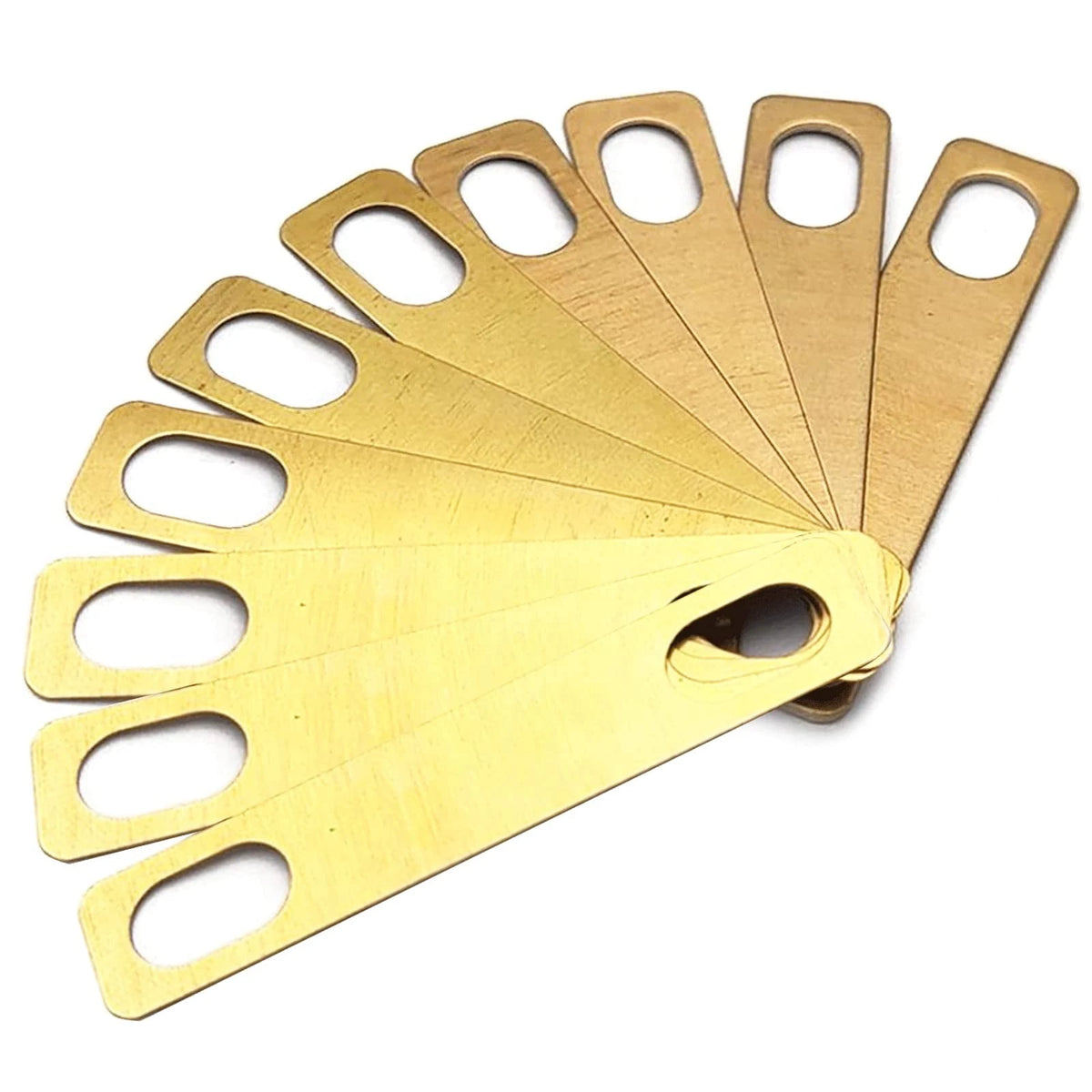 10Pcs Guitar Neck Shims Brass 4x0.2mm 4x0.5mm 2x1mm Angle Repair