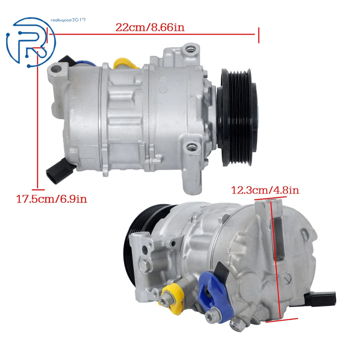 A/C Compressor for Audi A4 A6 A4 Allroad A4 Quattro L4 2.0L (2016–2020) 8W5816803