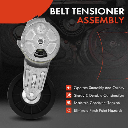 Belt Tensioner with Pulley for Chevrolet GMC C2500 C3500 (1990–2000)