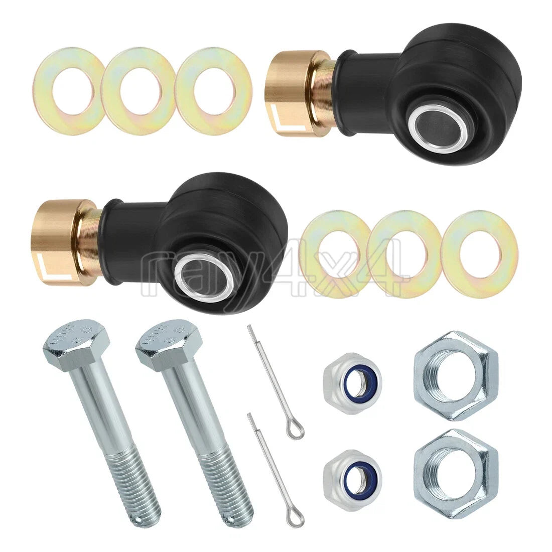 2x Tie Rod Ends Kit for Polaris RZR 570 800 900 Brutus HD ACE 325/570/900 EM1400