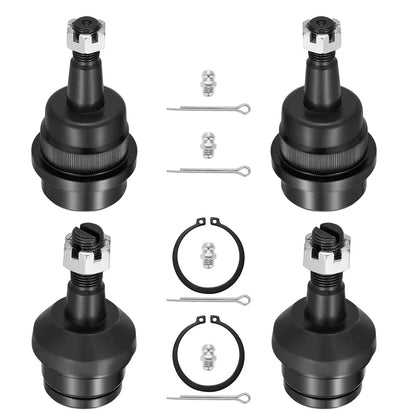 Set of 4 Front Upper Lower Ball Joints for Jeep Grand Cherokee Wrangler TJ (1997–2006)
