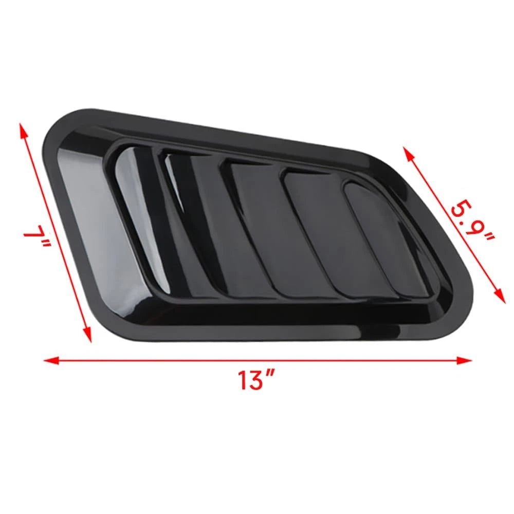 2X Universal Hood Air Vents for Car Scoop Bonnet Vent Intake