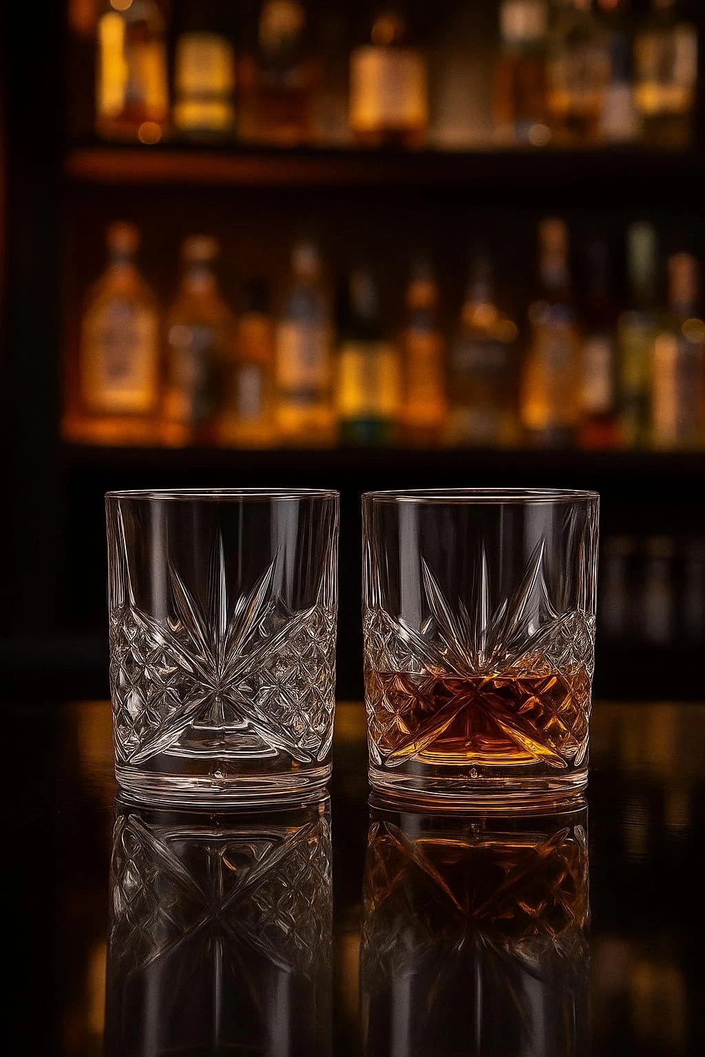 Set of 8 Old Fashioned Whiskey Glasses 10oz Crystal Rocks Cocktail
