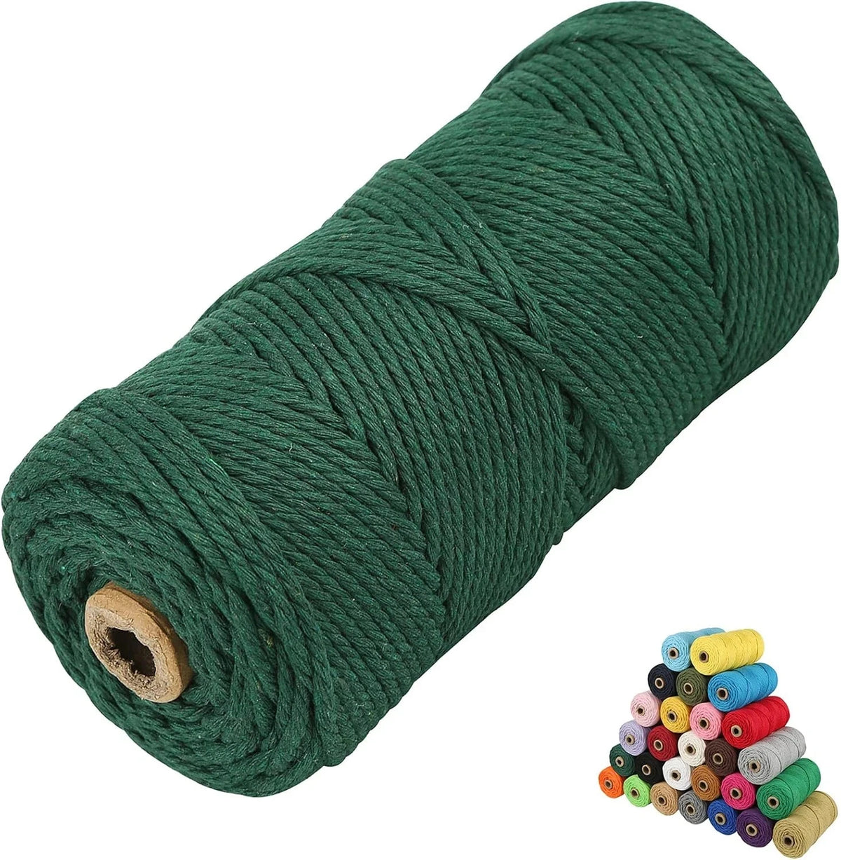 Macrame Cotton Cord 4 Ply Twisted Yarn for Crafting Projects