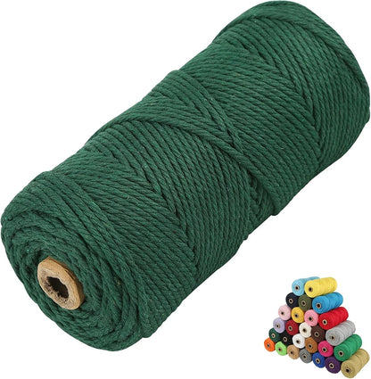 Macrame Cotton Cord 4 Ply Twisted Yarn for Crafting Projects
