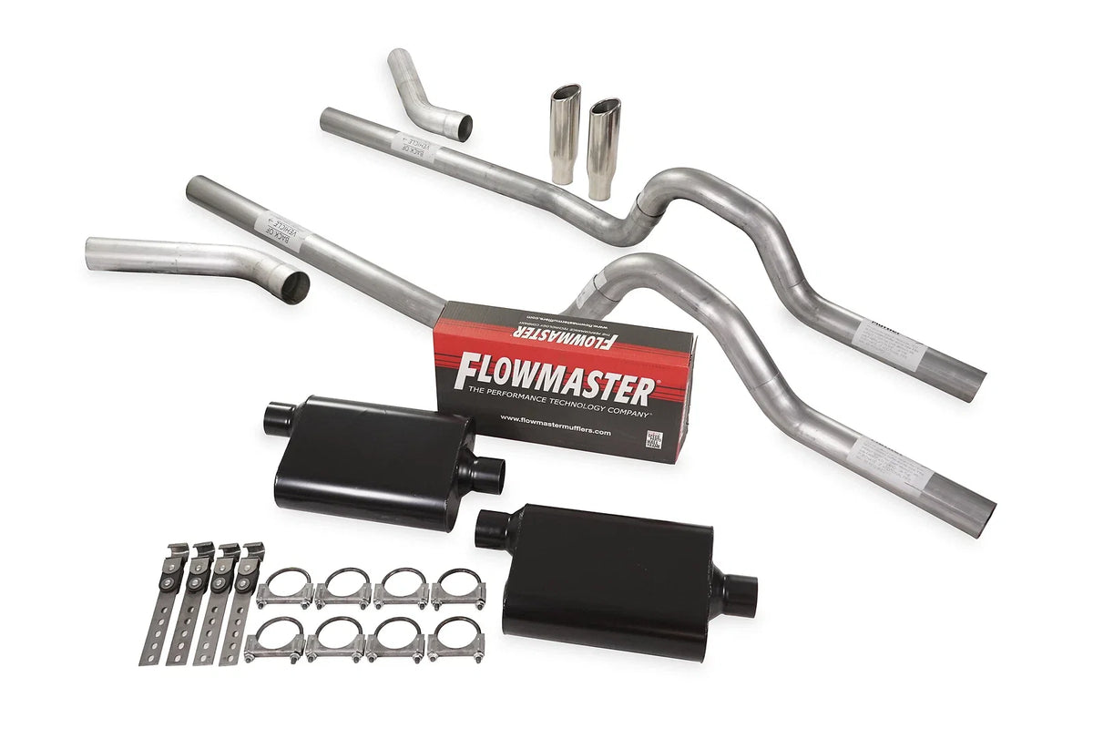 Dual Exhaust Kit 2.5" Flowmaster Super 44 for GM C/K 10 1/2 Ton (1981–1987)