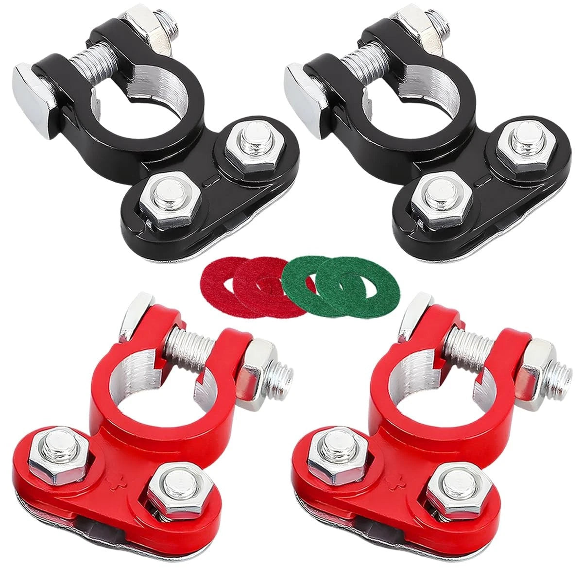 Set of 4 Battery Terminal Connectors for Gasedin (1.46×1.97 inches)