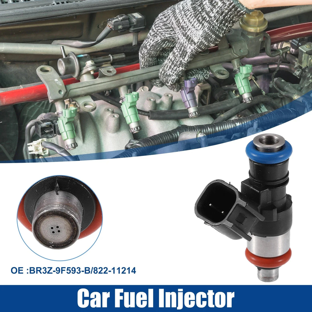Fuel Injector Nozzle for Ford F-150 3.5L 3.7L (2011–2017) No.BR3Z-9F593-B