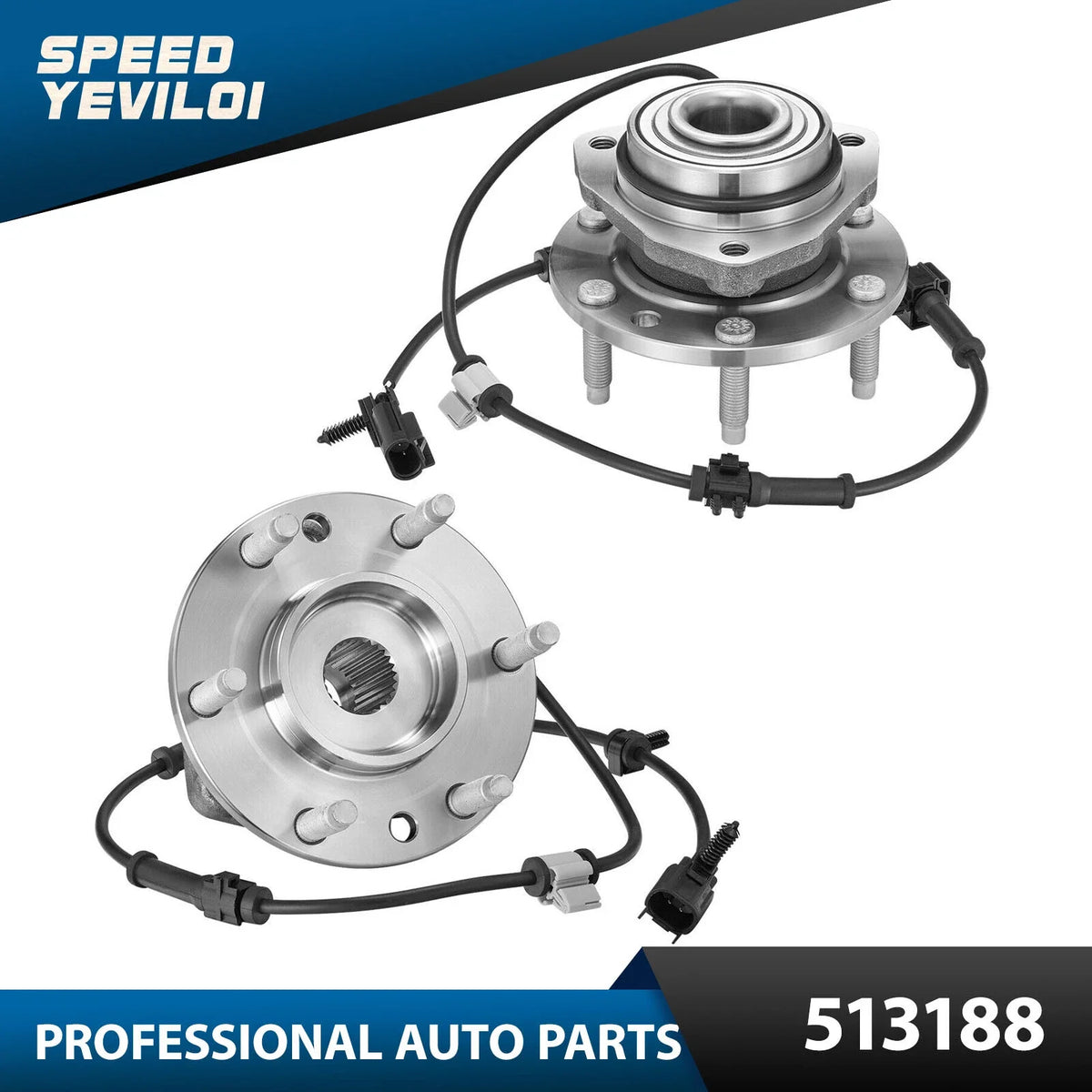 2x Front Wheel Bearing Hubs Assembly for Chevy Trailblazer (2002–2009)