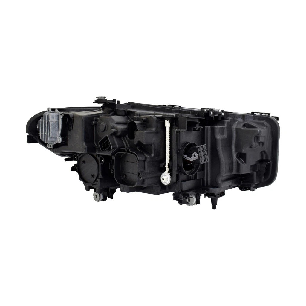 Headlight Driver Side for BMW 530e/530e xDrive (2021–2023) CLX-M0-20-17752-90-CL360A50, BM2502202 LED Black With Bulbs
