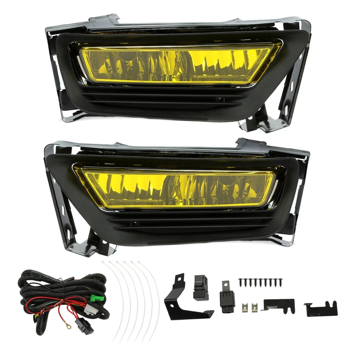 Amber Fog Lights Assembly with Switch & Bulbs for Honda Accord Sedan (2013–2015)
