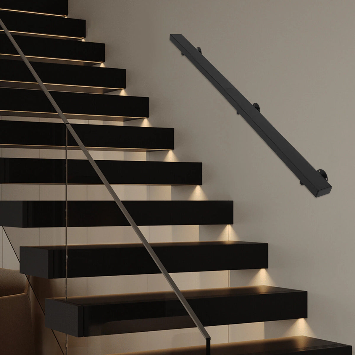 Stainless Steel Stair Railing Kit for Indoor & Outdoor Staircase