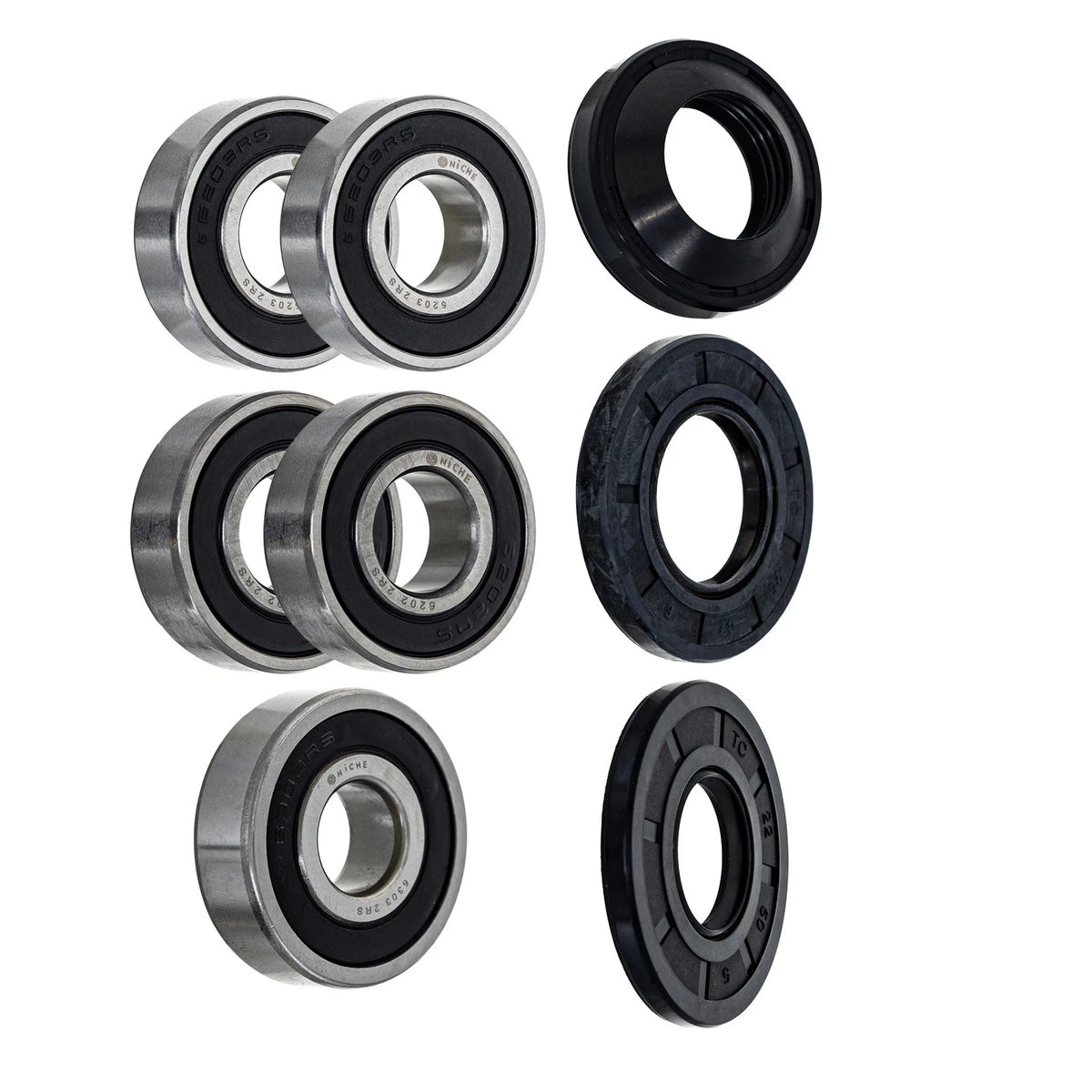 Wheel Bearing Seal Kit for Honda CRF150 CRF230F (6203-2RS, 6202-2RS, 6303-2RS)