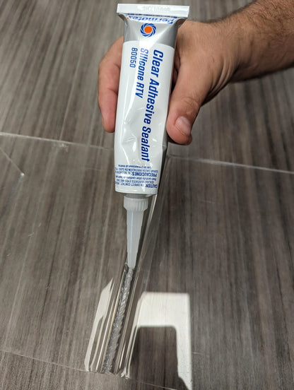 Permatex 80050 Clear RTV Silicone Adhesive Sealant for Automotive (Pack of 1)