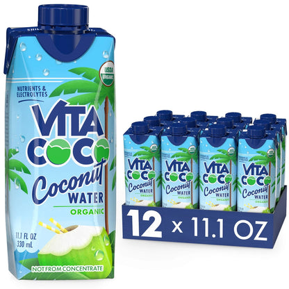 Pack of 12 Vita Coco Coconut Water Pure Organic 11.1 Fl Oz