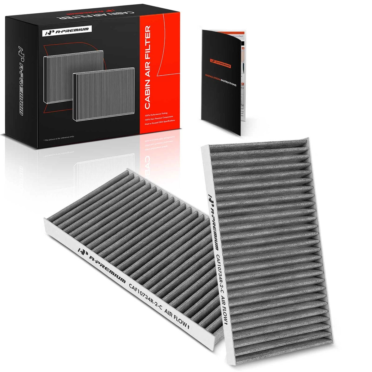 2X Activated Carbon Cabin Air Filter for Kia Sorento (2003–2009) CF1166, AFC1424, CAF1865P