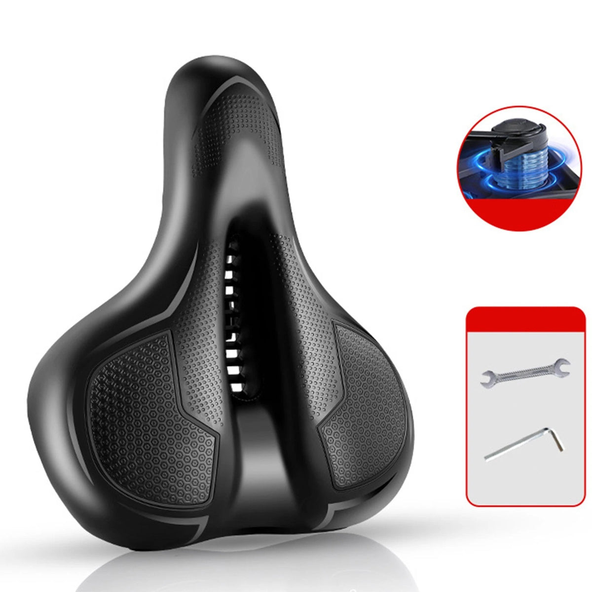 PU Wide Seat for Ergonomic Comfort (26x21x11cm)