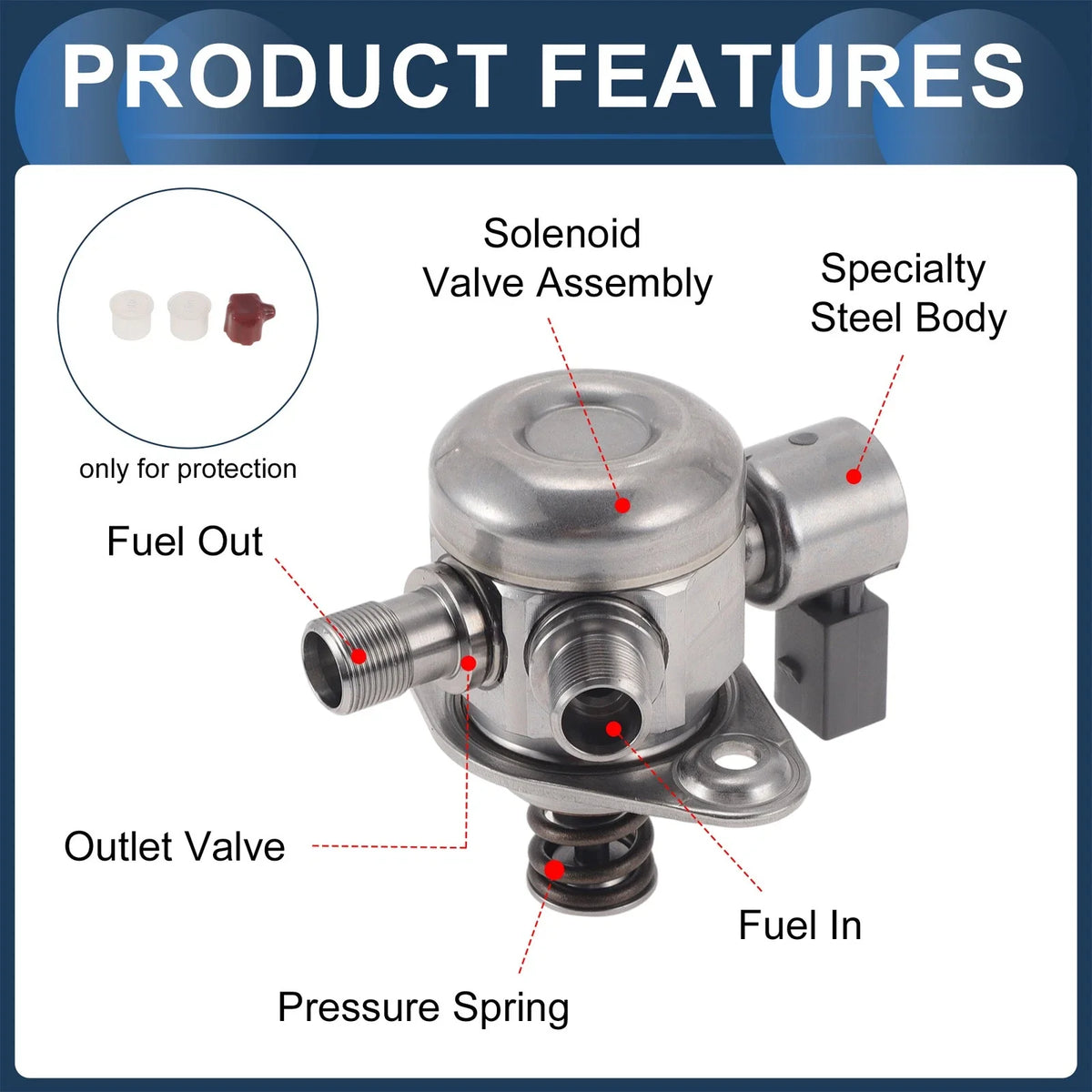 High Pressure Fuel Pump for Mercedes-Benz SL400 C43 AMG C400 (No. 2780700101)