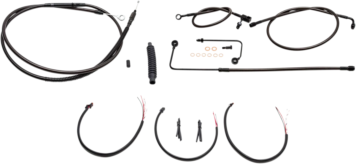 Complete Midnight Braided Cable Kit for Harley Davidson (2016–2017)