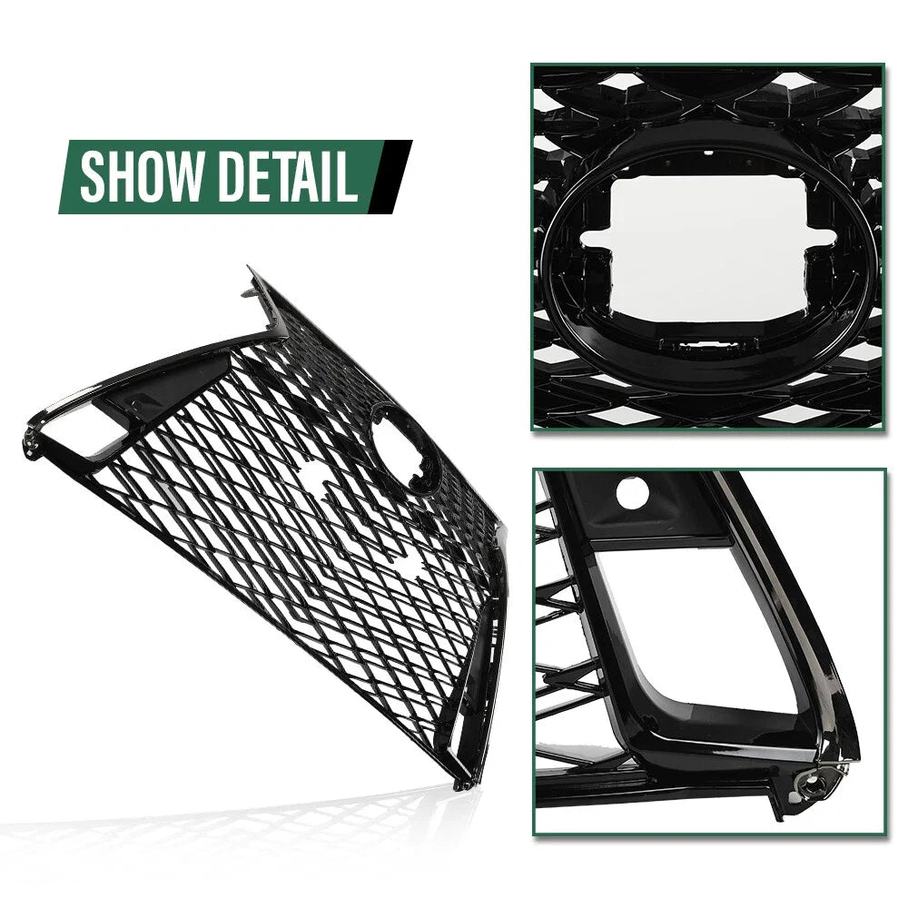 Front Grille Set for Lexus IS250 IS350 F Sport (2017–2022) Black