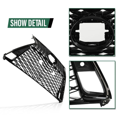 Front Grille Set for Lexus IS250 IS350 F Sport (2017–2022) Black