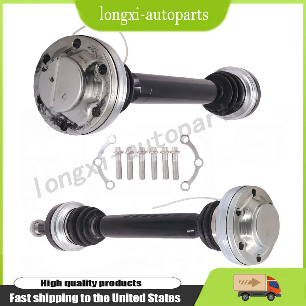 Set of 2 Rear Left & Right Axle Half Shaft CV for BMW M3 E90 E92 E93 (2008–2013) - 2283455, 33212283455, 8321898