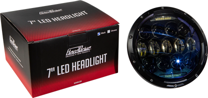 7-Inch LED Headlight 130W for V-Twin Motorcycles (2010–2023)