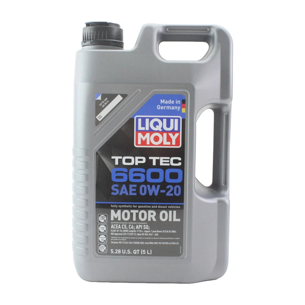 Set of 4 Liqui Moly Top Tec 6600 0W-20 Engine Motor Oil (20L)