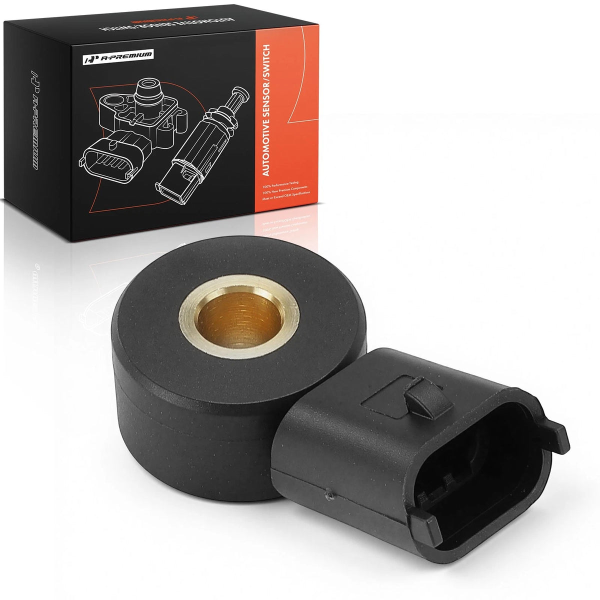 Ignition Knock Detonation Sensor for Chevy Cruze Sonic Trax Volt (73021, 2KNC0157, 25201064, V70720133, KNK322, KS394)