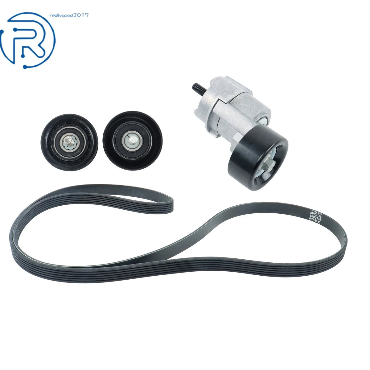V-Belt Tensioner Idler Pulley Kit for Kia Optima Rondo Hyundai Sonata (2006–2010)