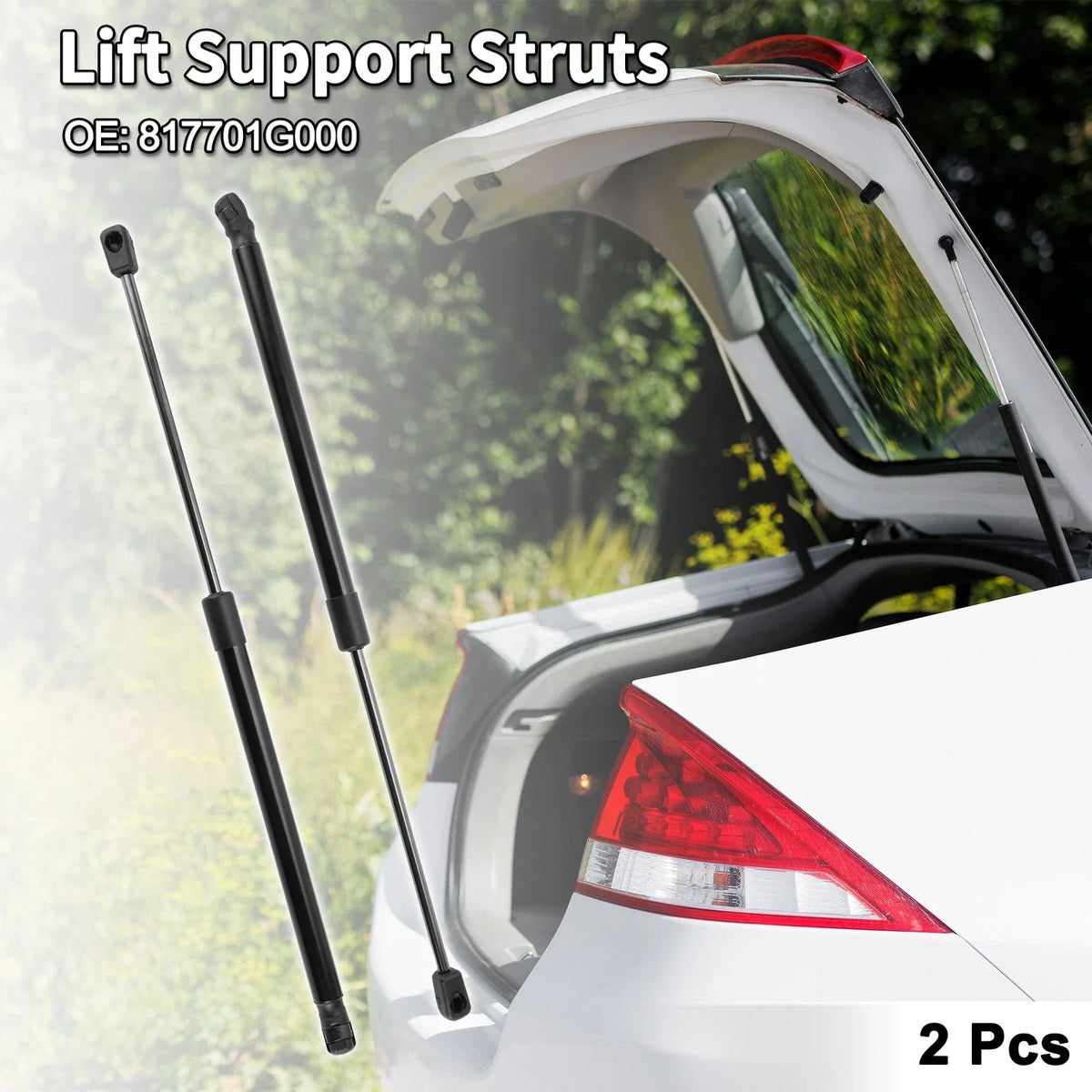 Set of 2 Rear Hatch Lift Supports Struts Gas Spring No. 817701G000 for Kia Rio5 (2006–2011)