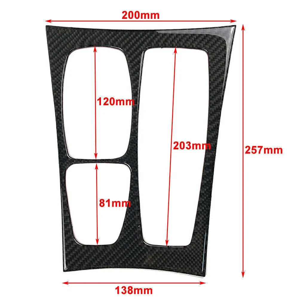 Carbon Fiber Gear Shift Box Panel Trim for BMW X5 E70 X6 E71 (2008–2014)