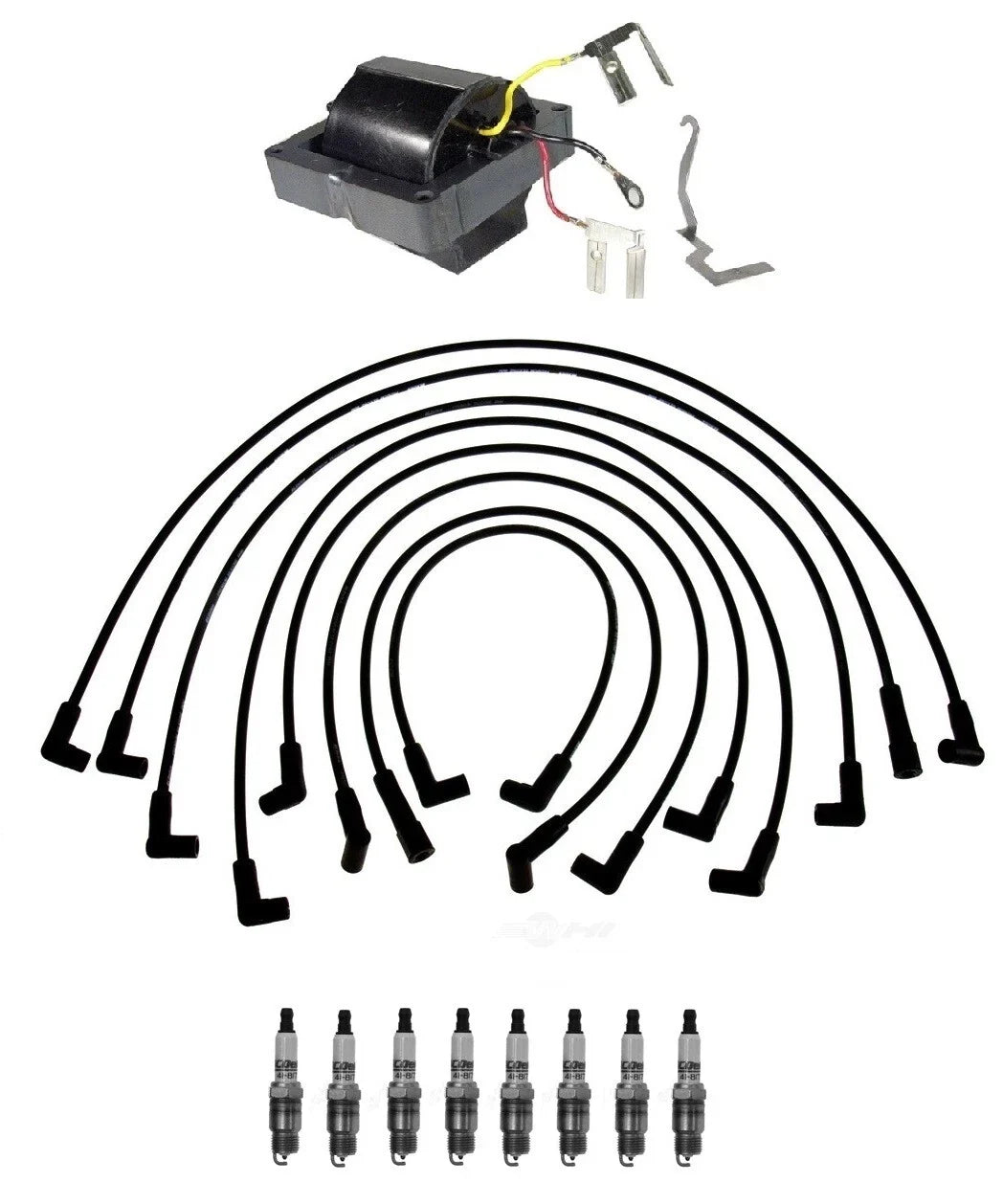 Ignition Wires & Spark Plugs Kit for Buick Century, Chevy C20, K1500 (V8)
