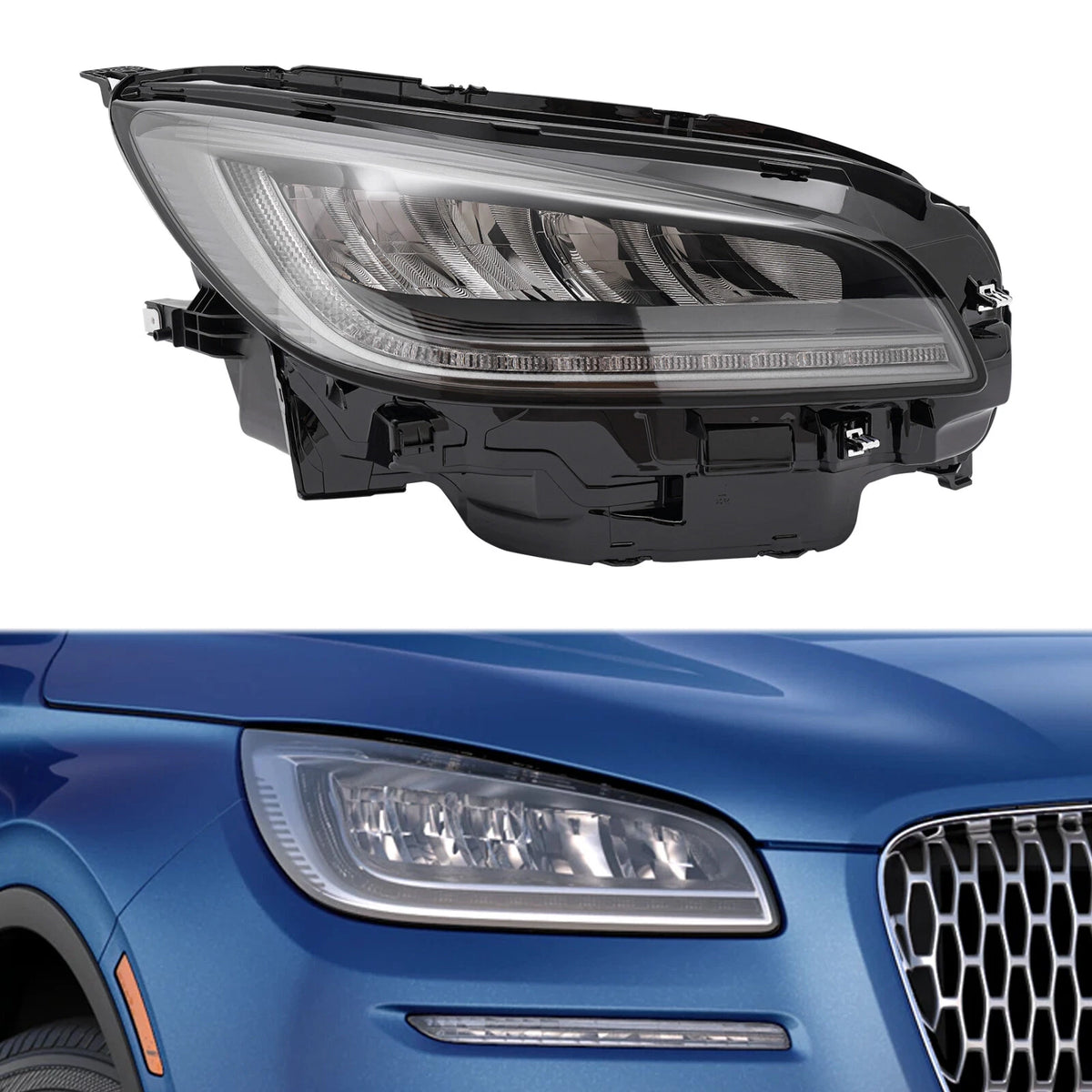LED Headlight Assembly for Lincoln Corsair (2020–2022) - RH, LJ7Z13008J, FO2503404