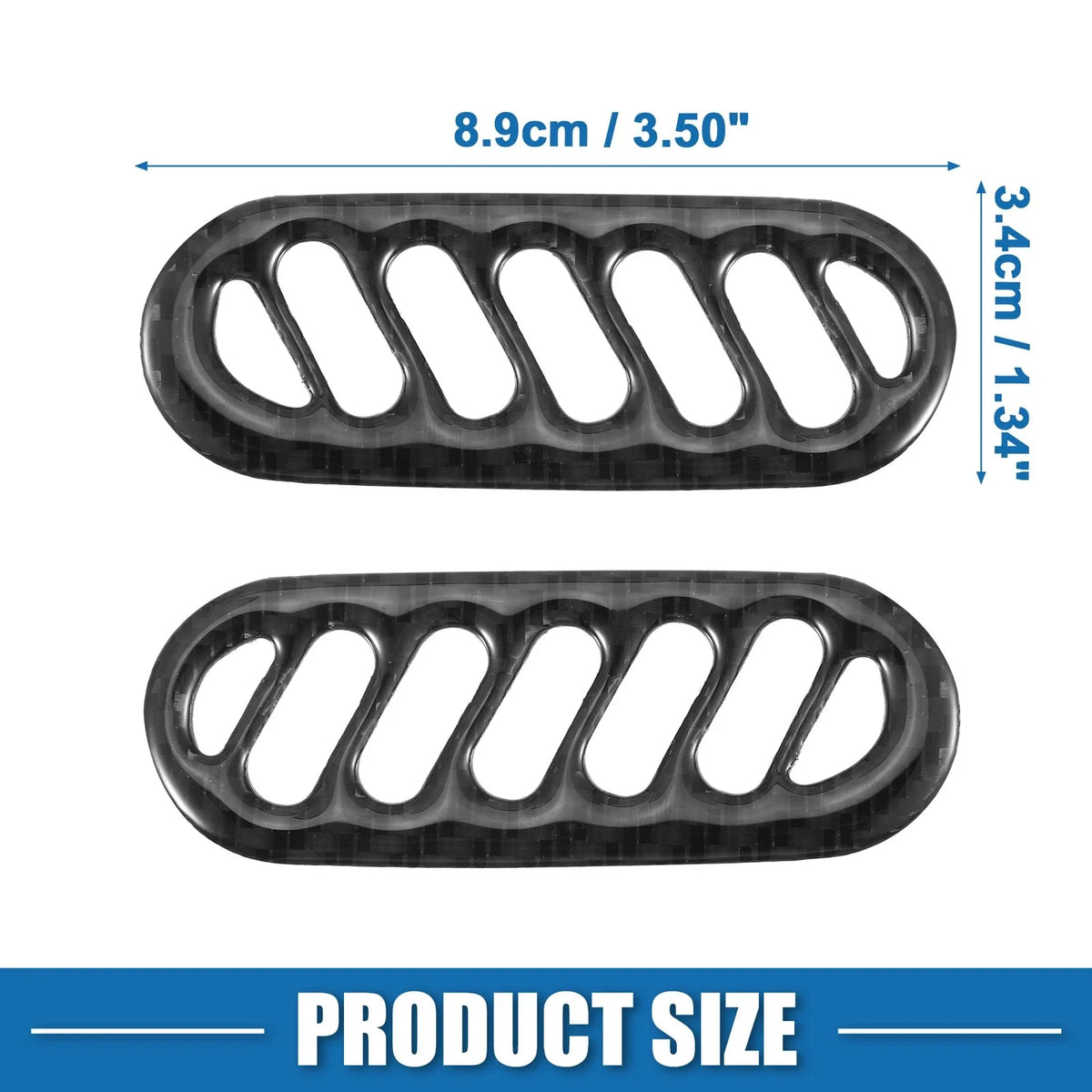 Set of 2 A-Pillar Air Outlet Vent Covers for Chevy Corvette C5 (1997–2004) 718844597890