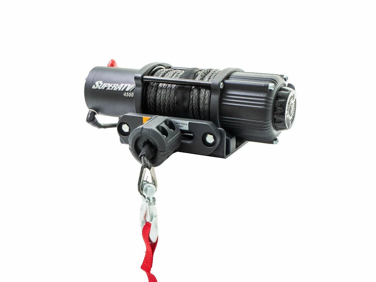 SuperATV 4500 lb Winch & Mount for Polaris RZR XP Turbo / Turbo 4 (2017-2018)