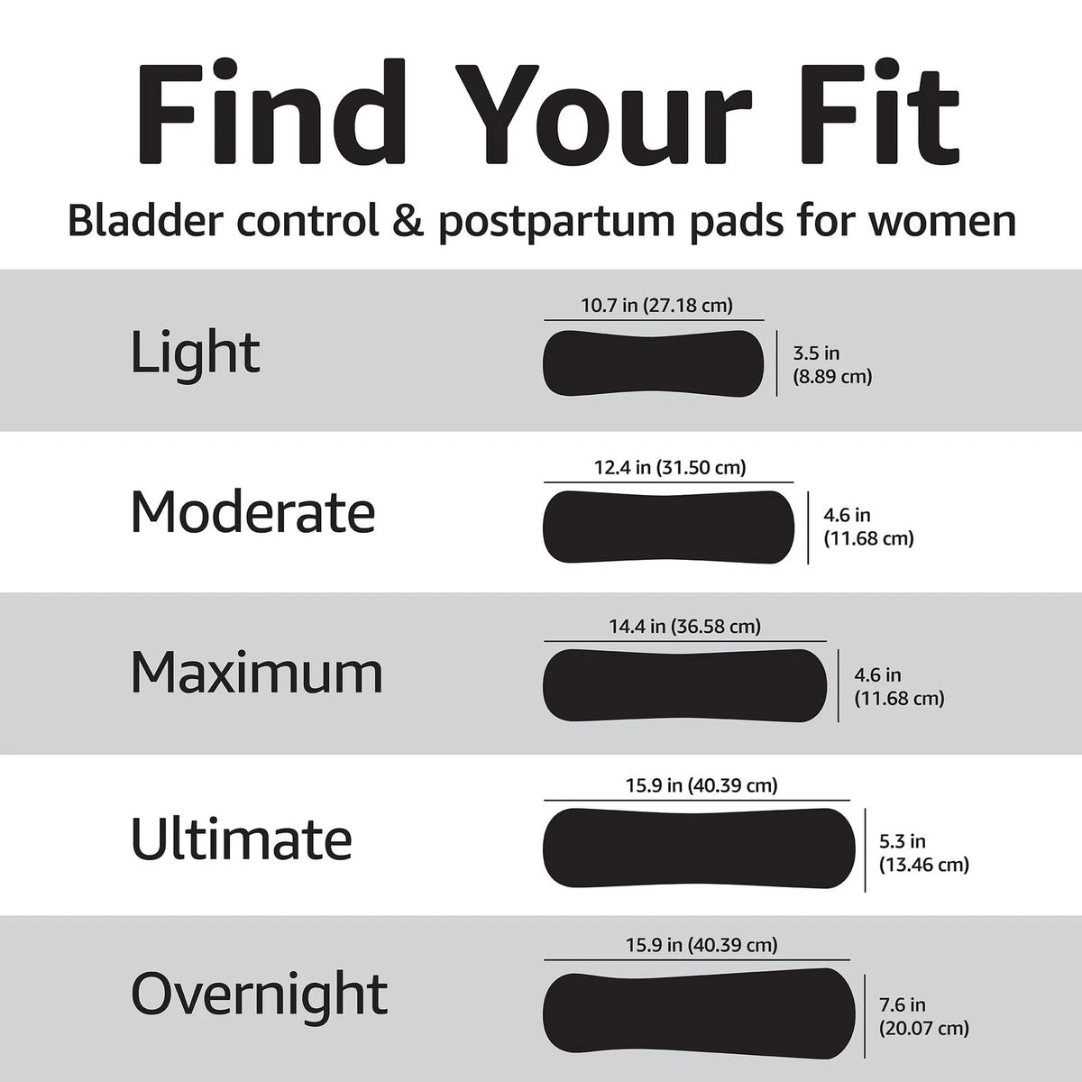 Incontinence Pads for Women (78 Count, 2 Packs of 39)