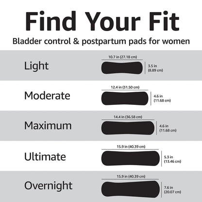 Incontinence Pads for Women (78 Count, 2 Packs of 39)