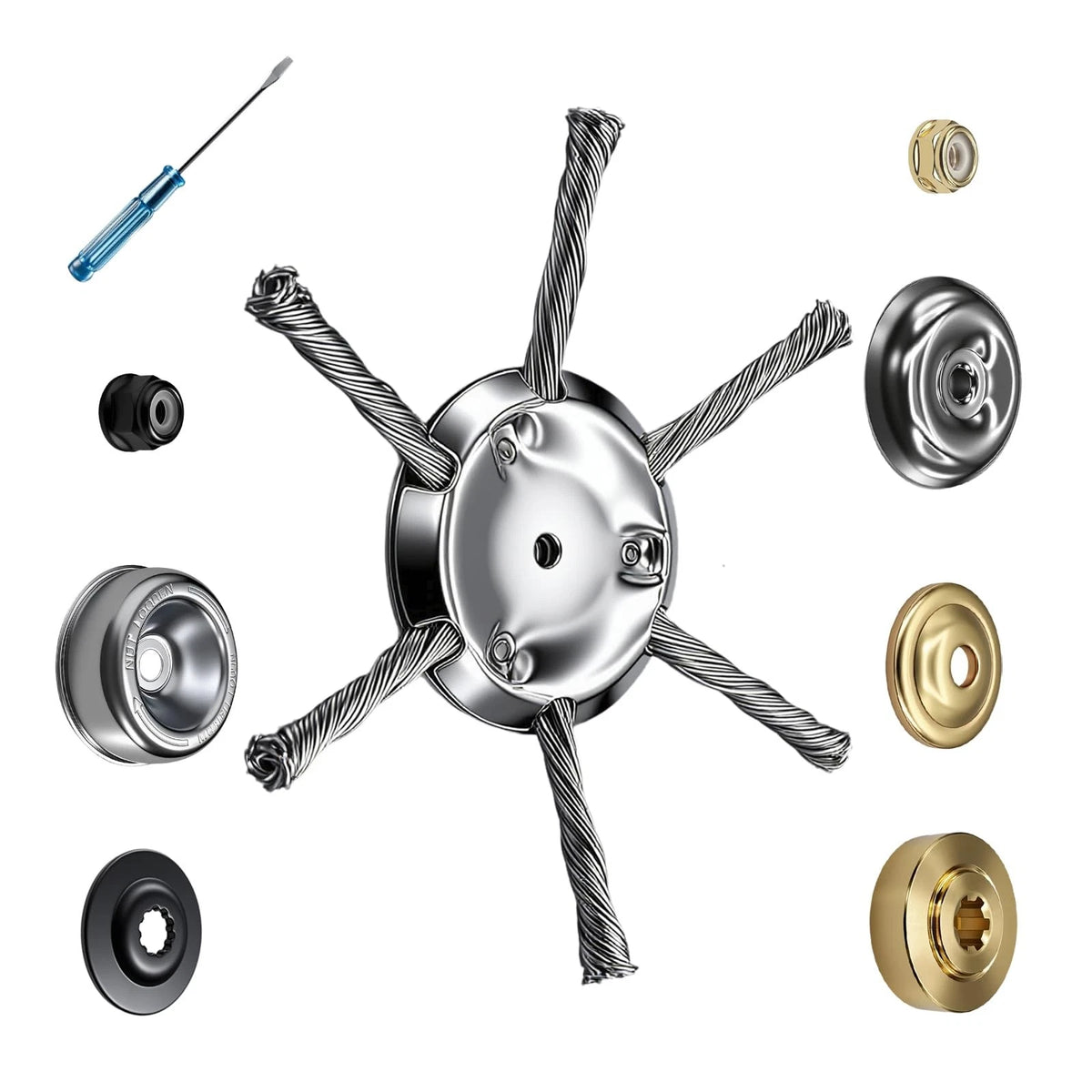 6-Blade Steel Wire Grass Trimmer Head for 2026 Model
