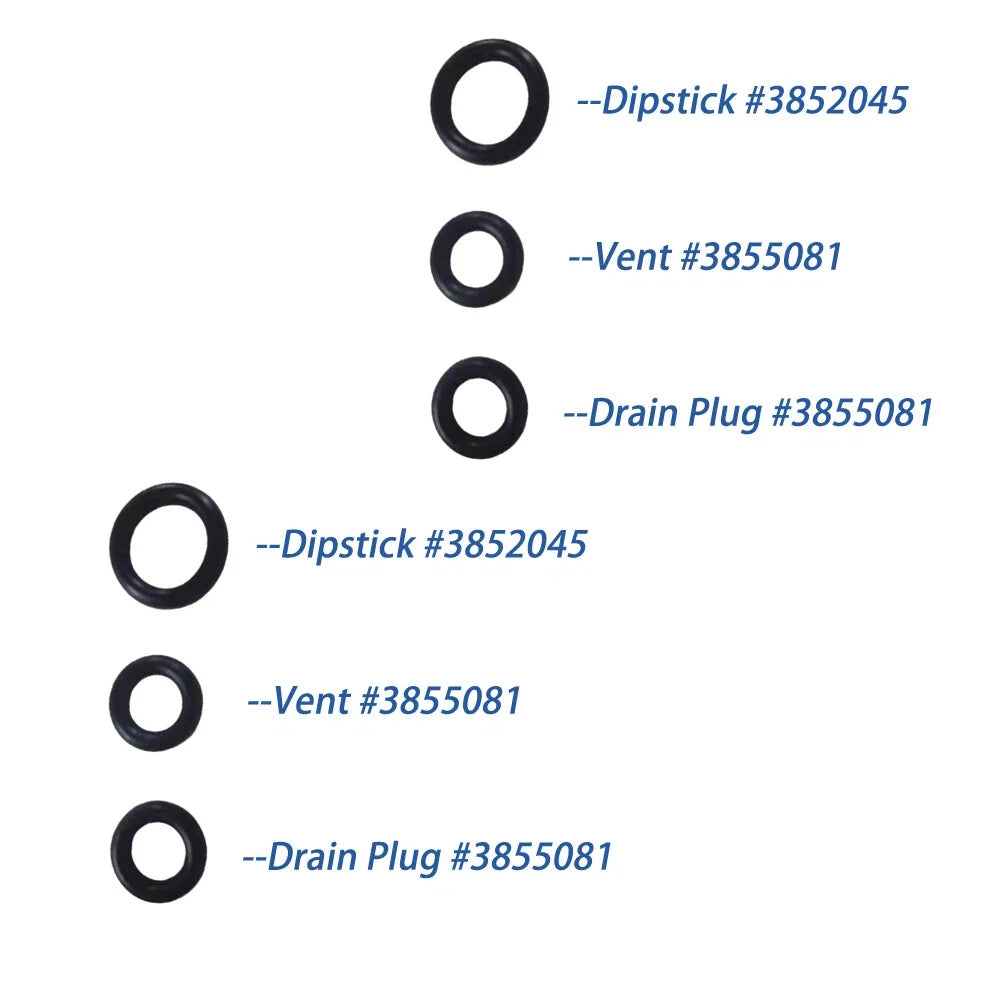 2X O-Ring Set for Volvo Penta Outdrive SX-M SX-A DPS-A (3852045, 3855081)
