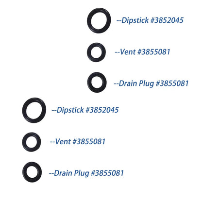 2X O-Ring Set for Volvo Penta Outdrive SX-M SX-A DPS-A (3852045, 3855081)