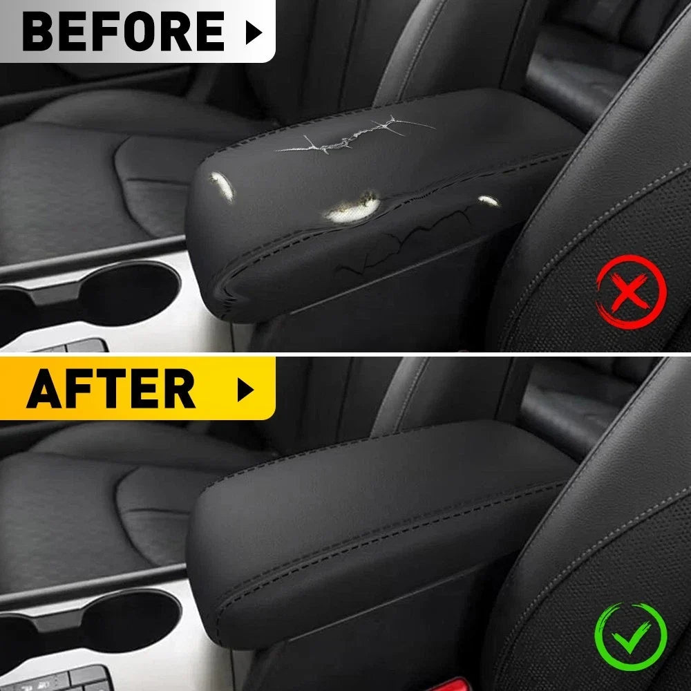 Soft Leather Center Console Armrest Cover for Kia Optima (2016–2020)