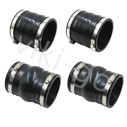 Set of 2 Upper & 2 Lower Exhaust Hose Bellows for Volvo Penta (3852696, 3863450)