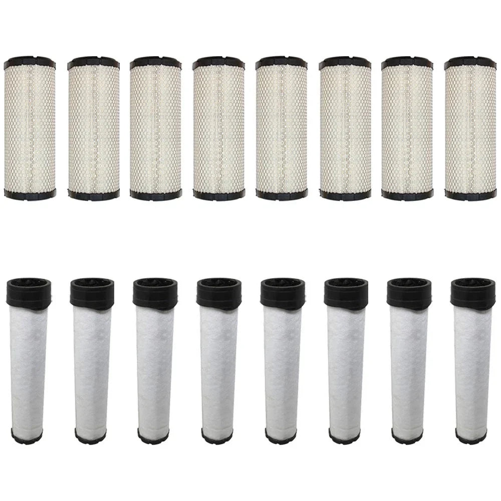 Set of 8 Inner Outer Air Filters for Wacker (Replaces 0112502)