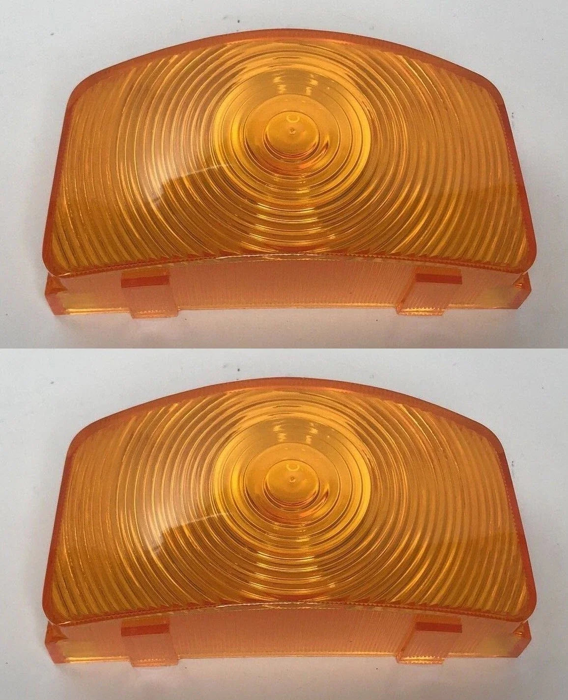 Amber Parking Light Lens Pair Replacement for Ford F-100 F-250 F-350 (1955–1956)