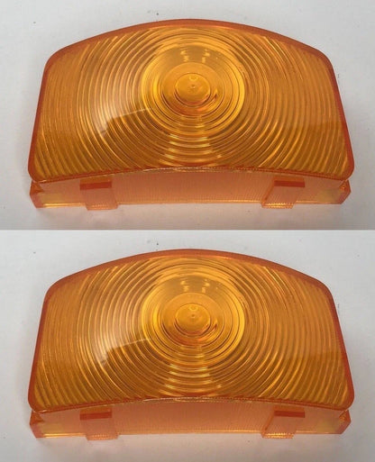 Amber Parking Light Lens Pair Replacement for Ford F-100 F-250 F-350 (1955–1956)