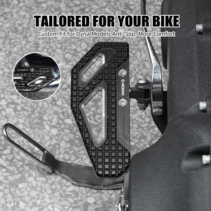 Aluminium Front Rider Footpegs for Harley Dyna Low Rider FXDL (1999–2017) 33032-99