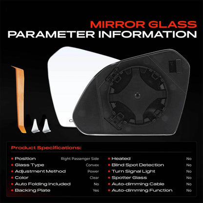 Power Mirror Glass for Hyundai Sonata (2015–2019) 87621-C2000